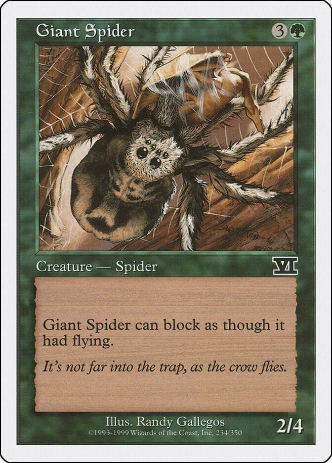 Giant Spider 234 card from Classic Sixth Edition
