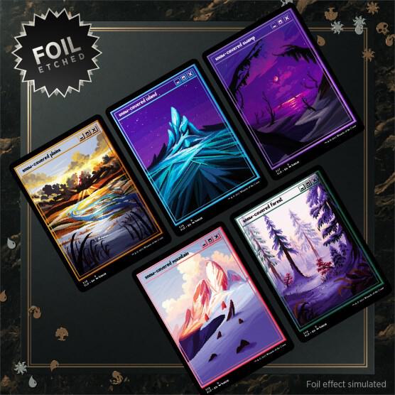 Secret Lair Drop: PixelSnowLands.jpg - Foil Etched Edition card from Secret Lair Drop Series