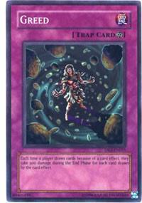 Greed DR3-EN055 card from Dark Revelation Volume 3