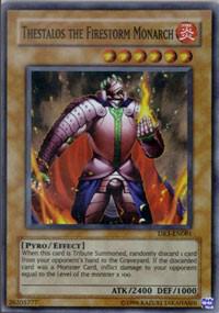Thestalos the Firestorm Monarch DR3-EN081 card from Dark Revelation Volume 3