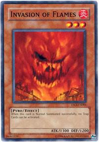 Invasion of Flames DR3-EN084 card from Dark Revelation Volume 3