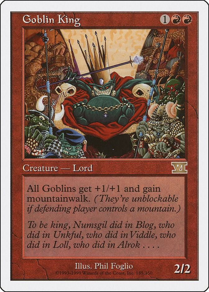Goblin King 185 card from Classic Sixth Edition