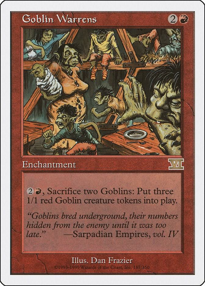 Goblin Warrens 187 card from Classic Sixth Edition