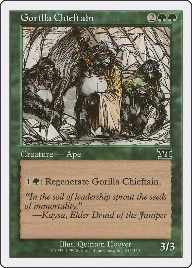 Gorilla Chieftain 235 card from Classic Sixth Edition