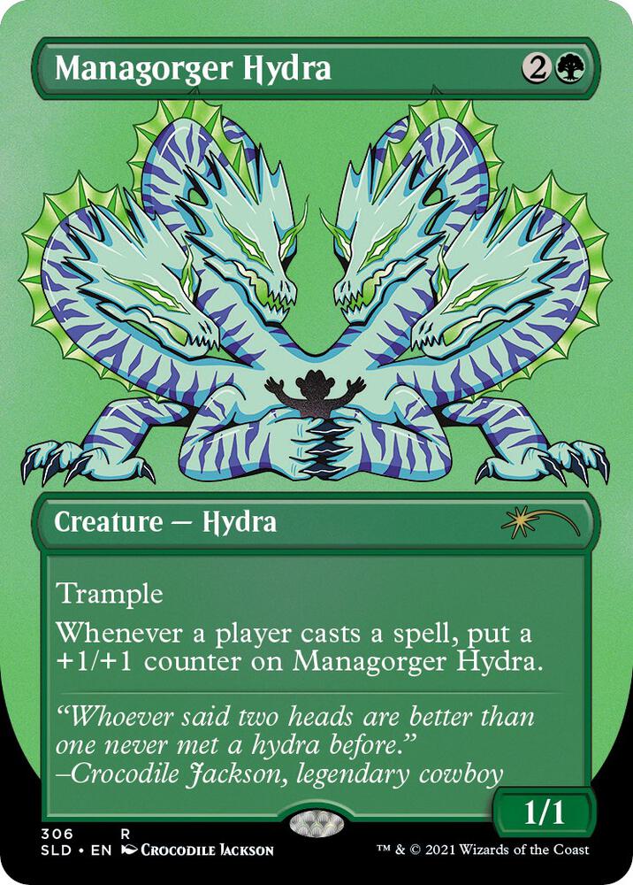 Managorger Hydra 306 card from Secret Lair Drop Series