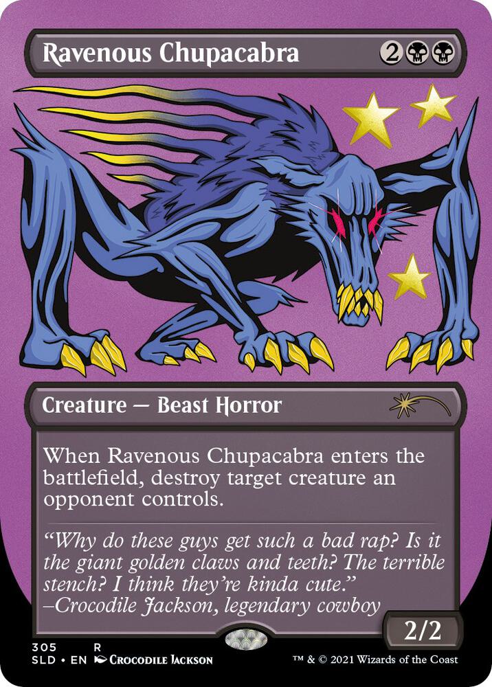 Ravenous Chupacabra 305 card from Secret Lair Drop Series