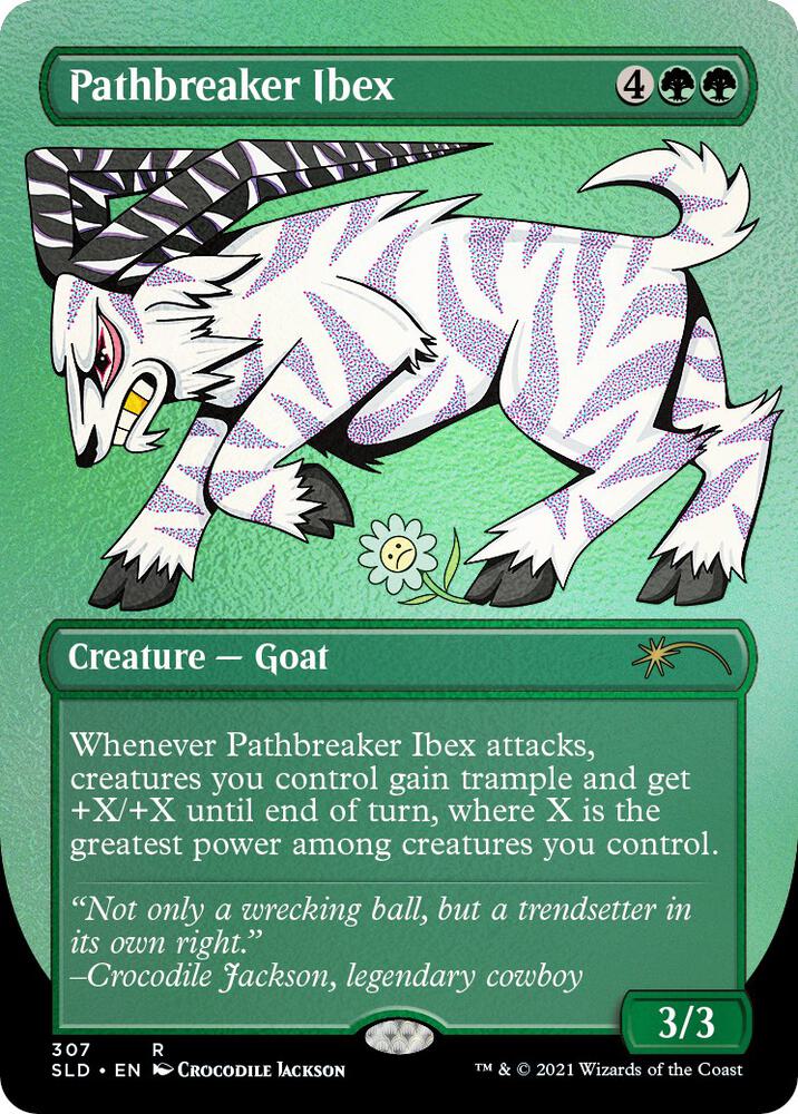 Pathbreaker Ibex (Foil Etched) 307 card from Secret Lair Drop Series