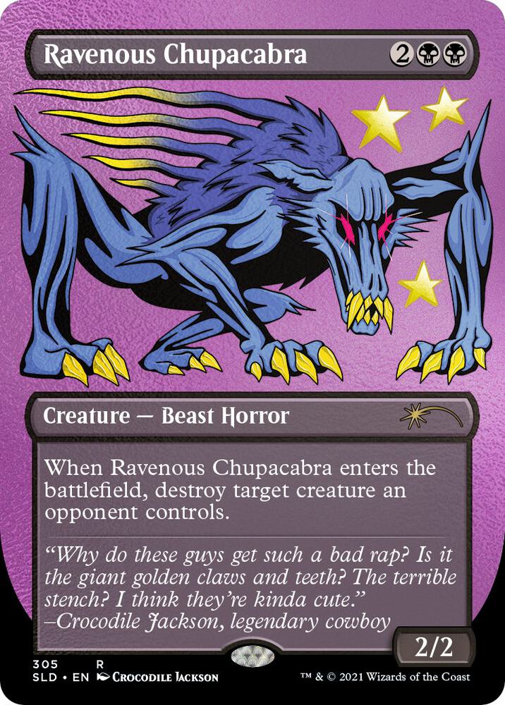 Ravenous Chupacabra (Foil Etched) 305 card from Secret Lair Drop Series