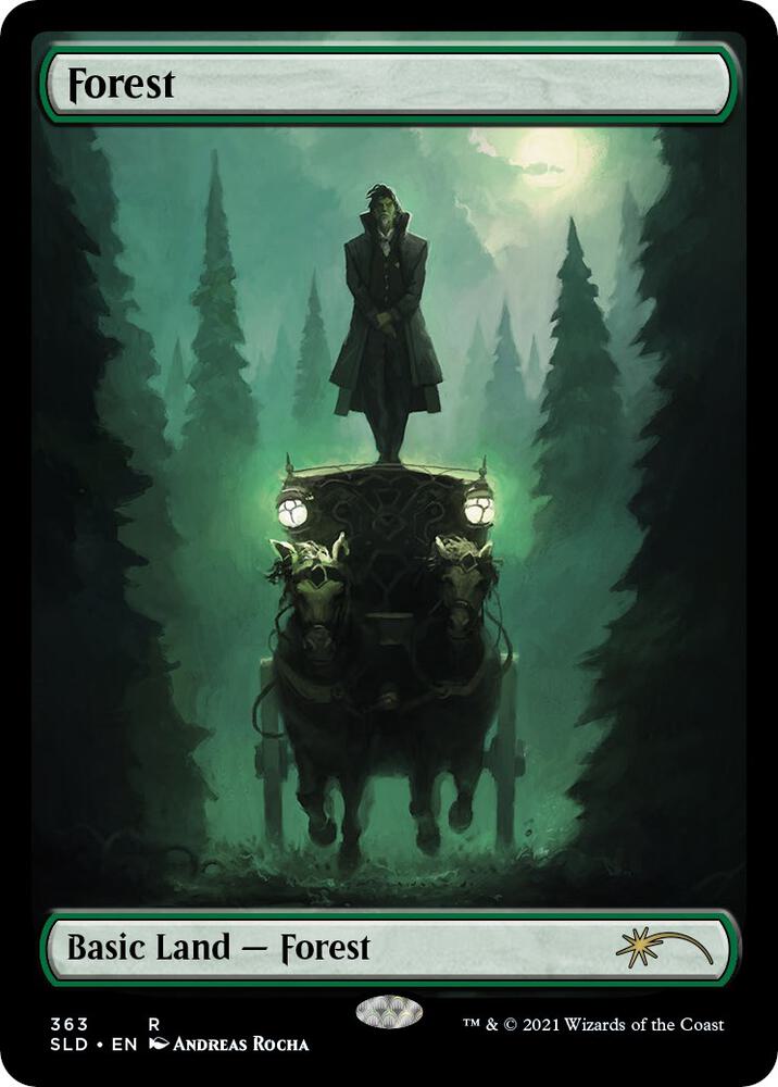 Forest (The Dracula Lands) 363 card from Secret Lair Drop Series