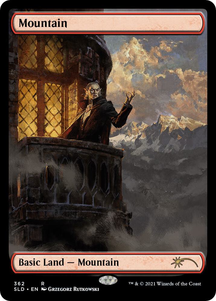 Mountain (The Dracula Lands) 362 card from Secret Lair Drop Series