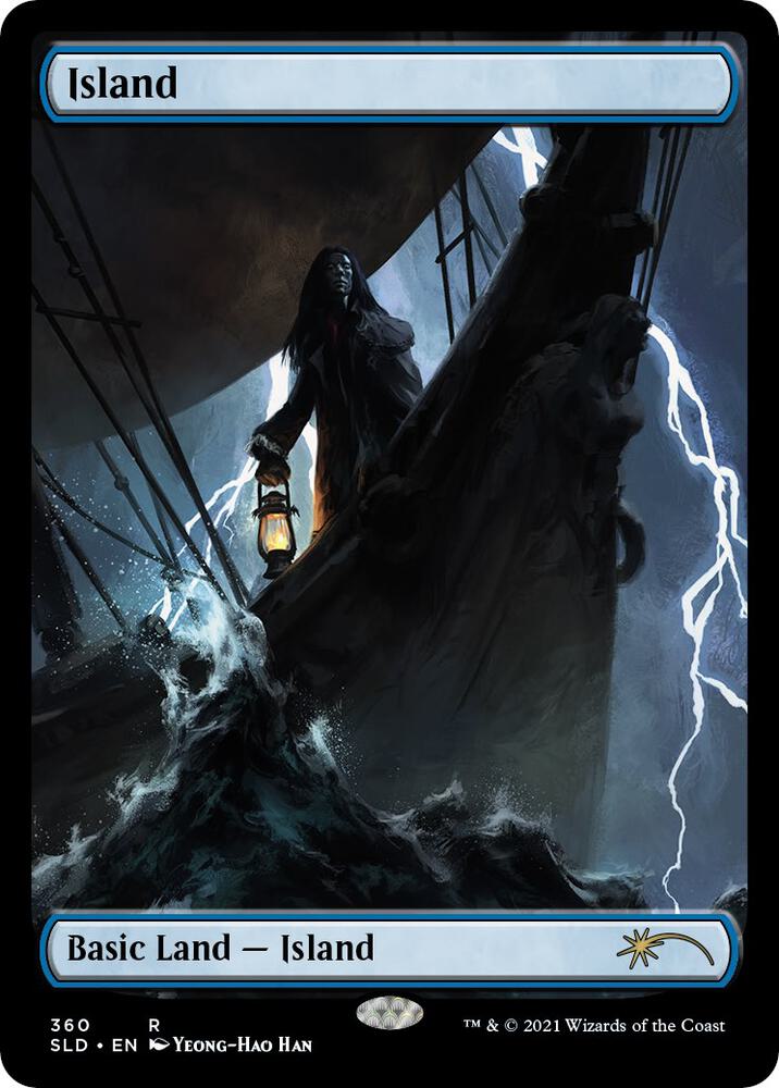 Island (The Dracula Lands) 360 card from Secret Lair Drop Series