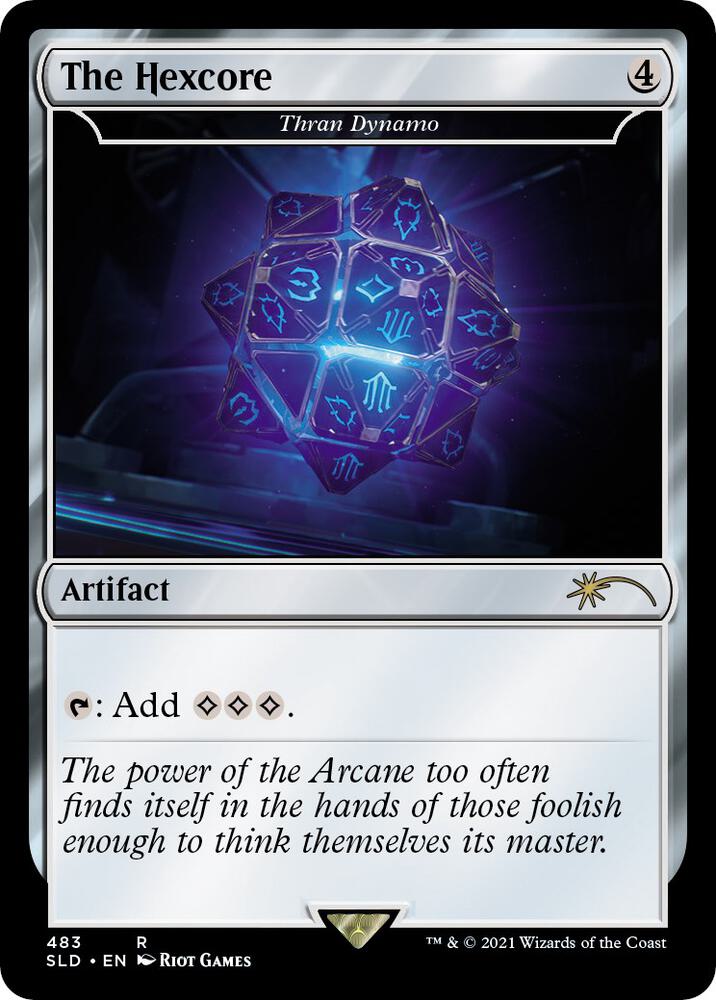 The Hexcore - Thran Dynamo 483 card from Secret Lair Drop Series