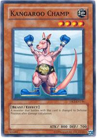 Kangaroo Champ DR3-EN136 card from Dark Revelation Volume 3