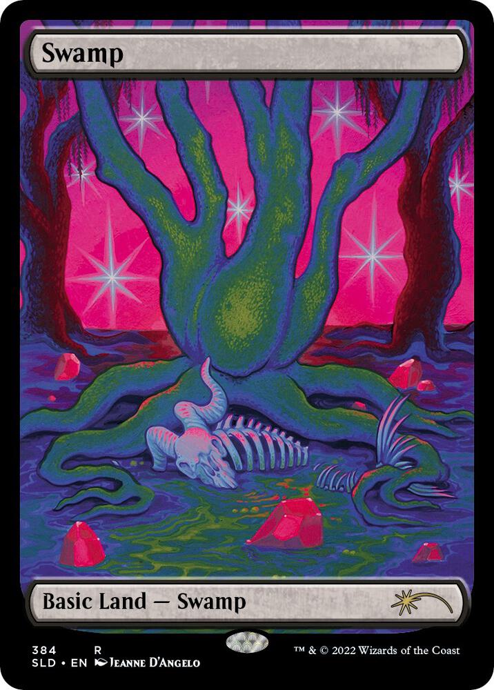 Swamp 384 card from Secret Lair Drop Series