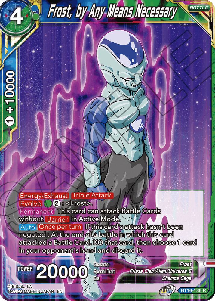 Frost, by Any Means Necessary BT16-136 card from Realm of the Gods