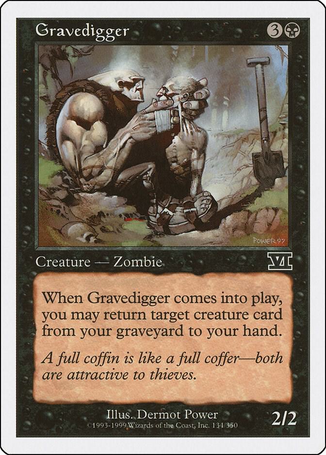 Gravedigger 134 card from Classic Sixth Edition