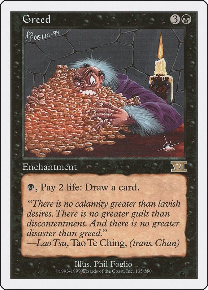 Greed 135 card from Classic Sixth Edition