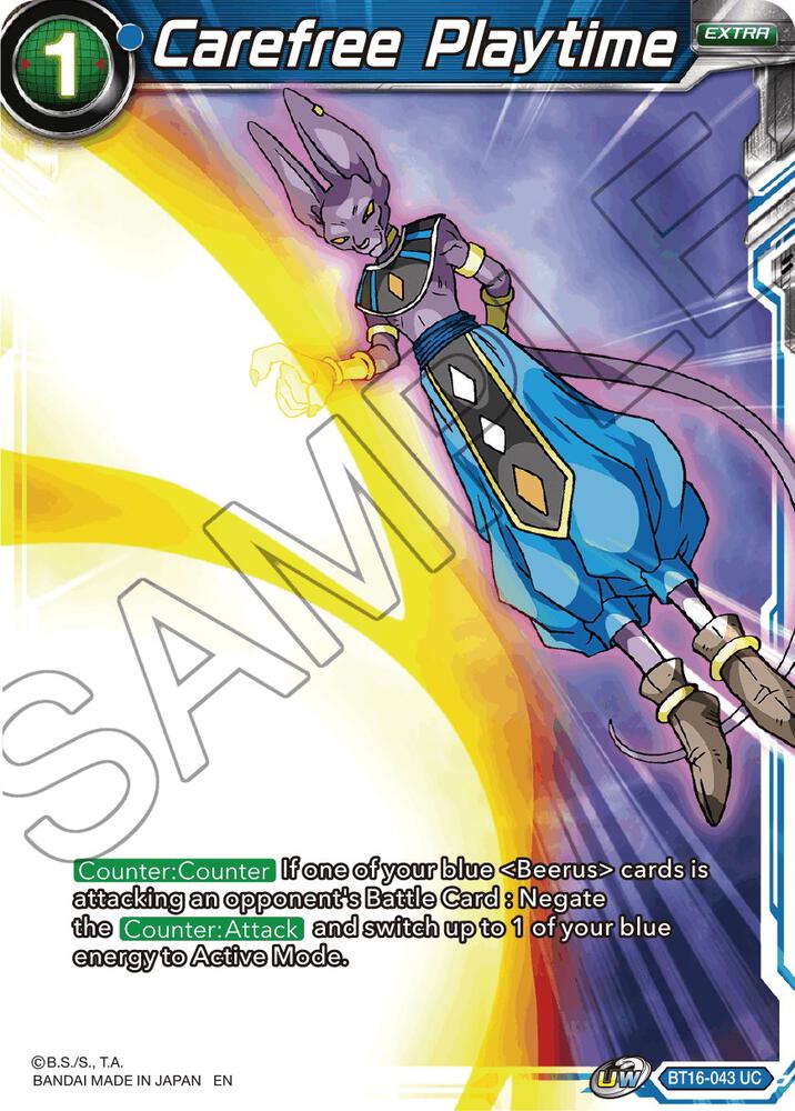 Carefree Playtime BT16-043 card from Realm of the Gods