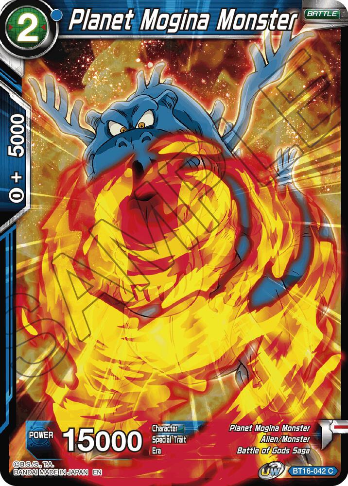 Planet Mogina Monster BT16-042 card from Realm of the Gods