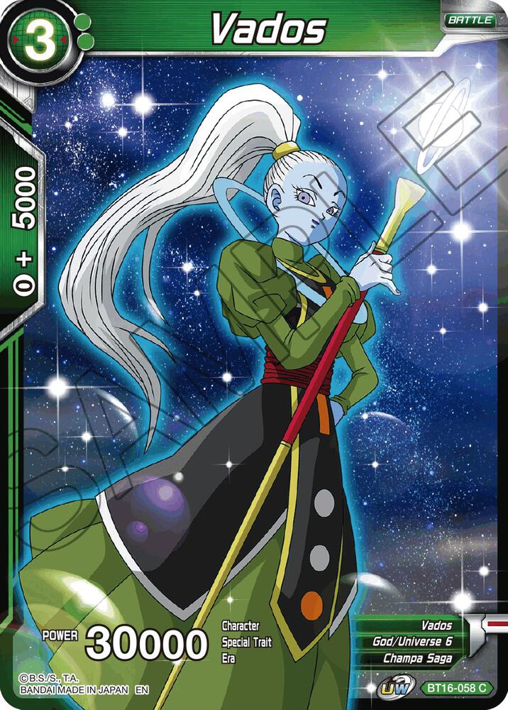 Vados BT16-058 card from Realm of the Gods
