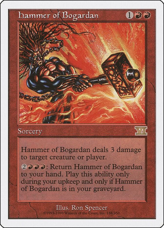 Hammer of Bogardan 188 card from Classic Sixth Edition