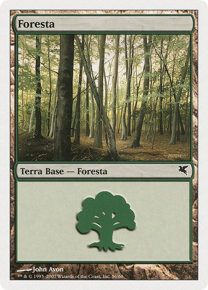 Forest (Italian) - "Foresta" B56 card from Magic Encyclopedia 2005 (Salvat/Hachette)