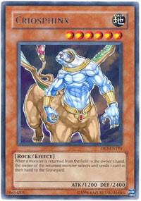 Criosphinx DR3-EN193 card from Dark Revelation Volume 3