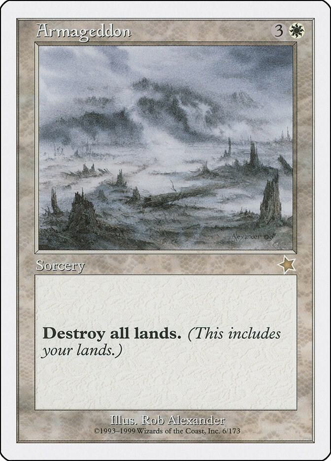 Armageddon 6 card from Starter 1999