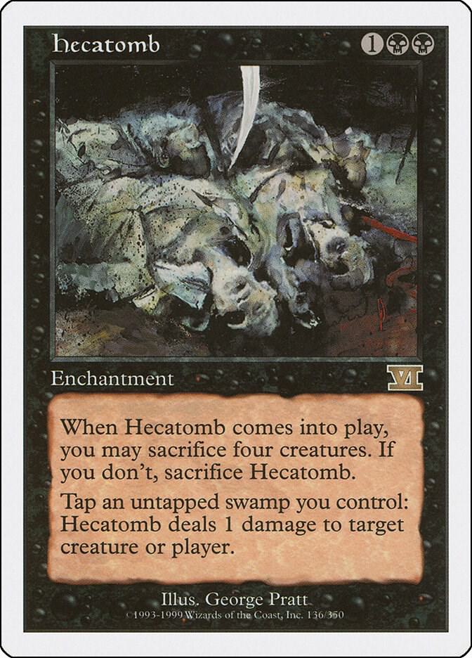 Hecatomb 136 card from Classic Sixth Edition