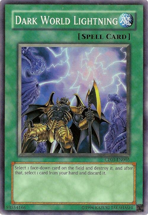 Dark World Lightning CP03-EN005 card from Champion Pack 3