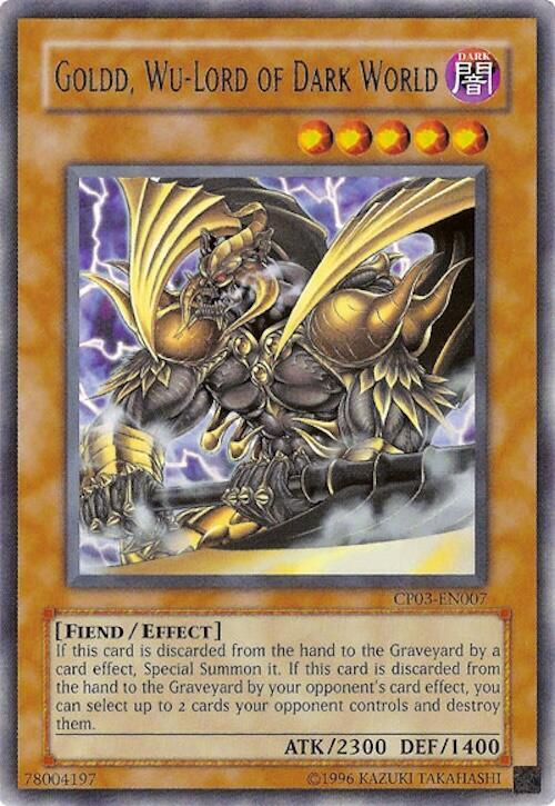 Goldd, Wu-Lord of Dark World CP03-EN007 card from Champion Pack 3