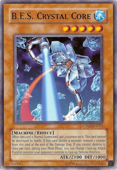 B.E.S. Crystal Core CP03-EN015 card from Champion Pack 3