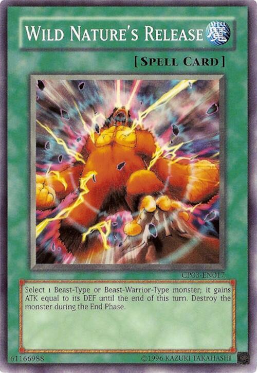 Wild Nature's Release CP03-EN017 card from Champion Pack 3