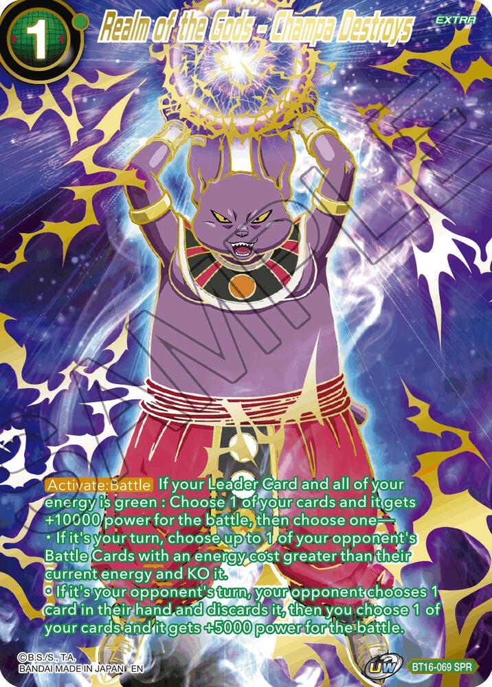 Realm of the Gods - Champa Destroys (SPR) BT16-069 card from Realm of the Gods