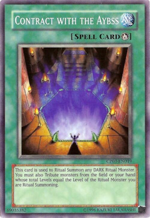 Contract with the Abyss CP03-EN019 card from Champion Pack 3