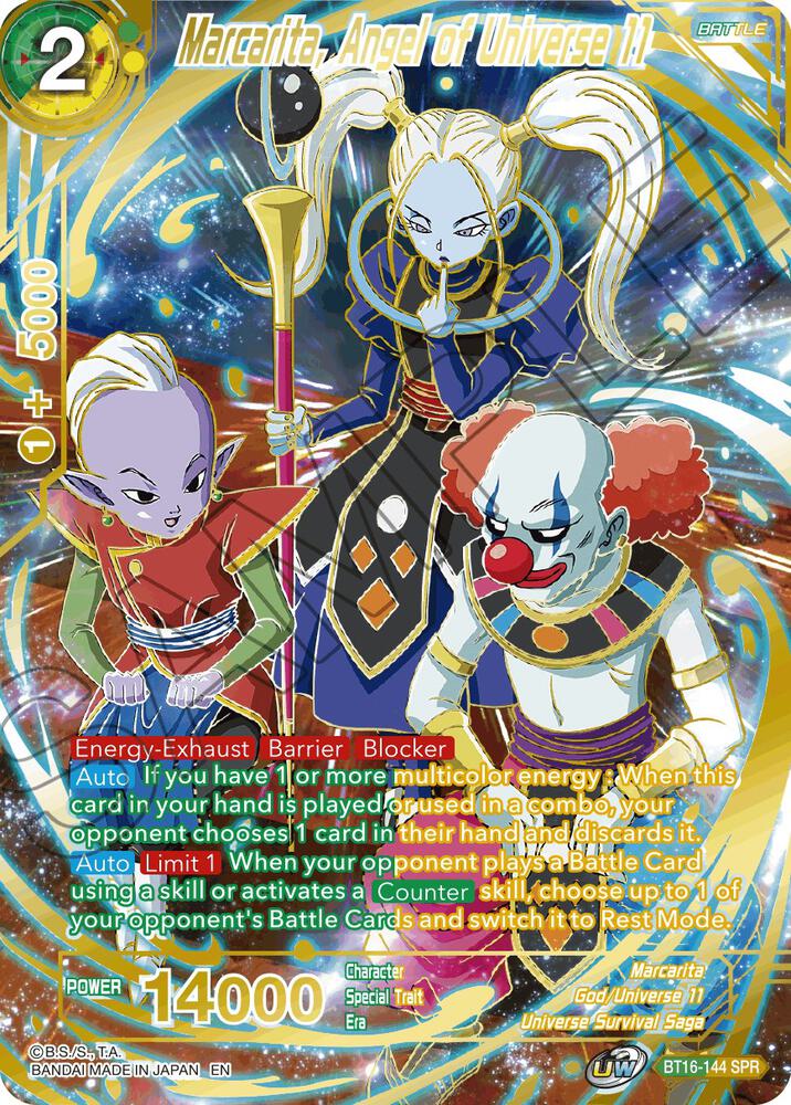 Marcarita, Angel of Universe 11 (SPR) BT16-144 card from Realm of the Gods