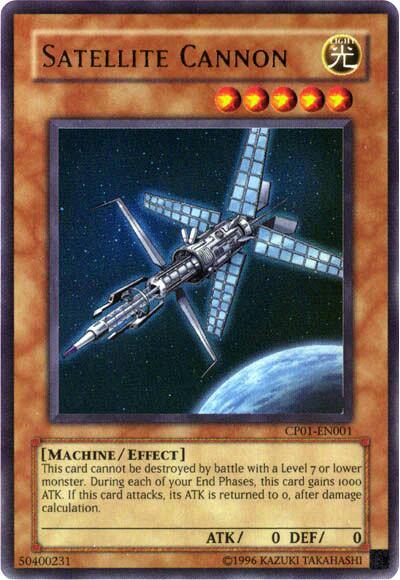 Satellite Cannon CP01-EN001 card from Champion Pack 1