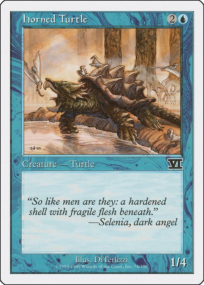 Horned Turtle 74 card from Classic Sixth Edition