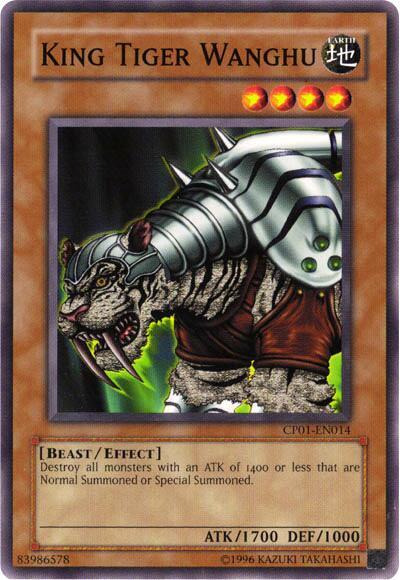 King Tiger Wanghu CP01-EN014 card from Champion Pack 1