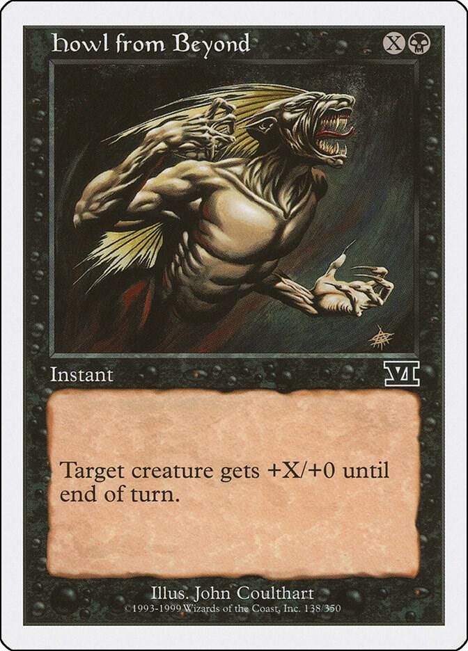 Howl from Beyond 138 card from Classic Sixth Edition