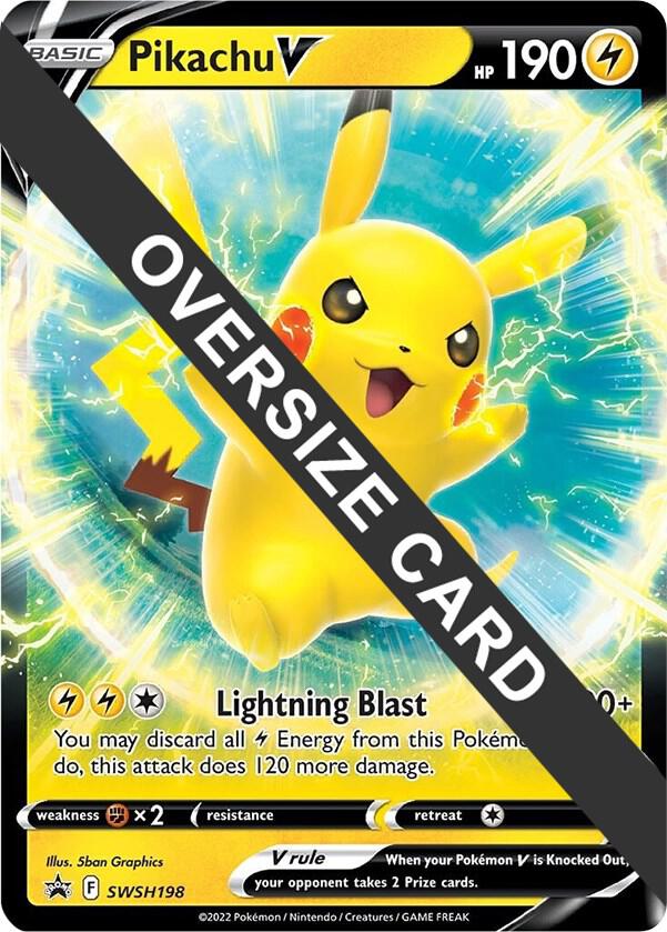 Pikachu V SWSH198 card from Jumbo Cards
