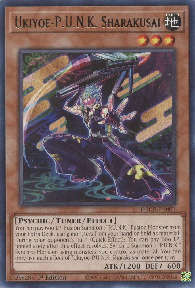 Ukiyoe-P.U.N.K. Sharakusai GRCR-EN001 card from The Grand Creators