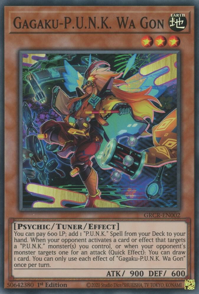 Gagaku-P.U.N.K. Wa Gon GRCR-EN002 card from The Grand Creators