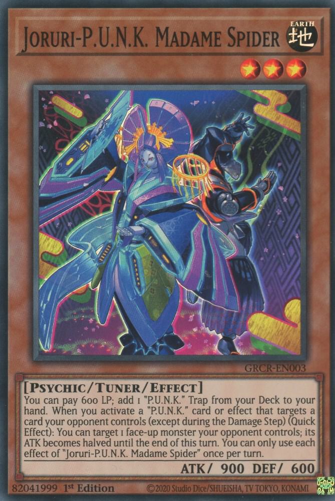 Joruri-P.U.N.K. Madame Spider GRCR-EN003 card from The Grand Creators