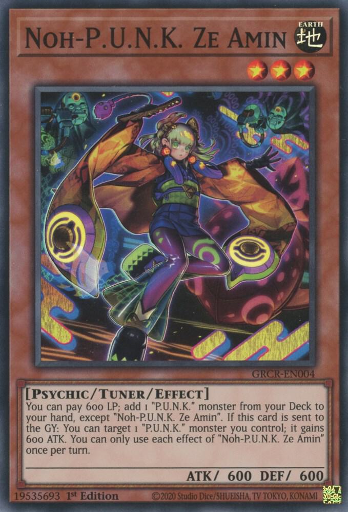 Noh-P.U.N.K. Ze Amin GRCR-EN004 card from The Grand Creators