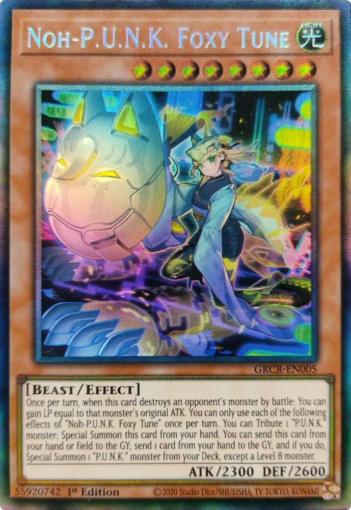Noh-P.U.N.K. Foxy Tune (CR) GRCR-EN005 card from The Grand Creators