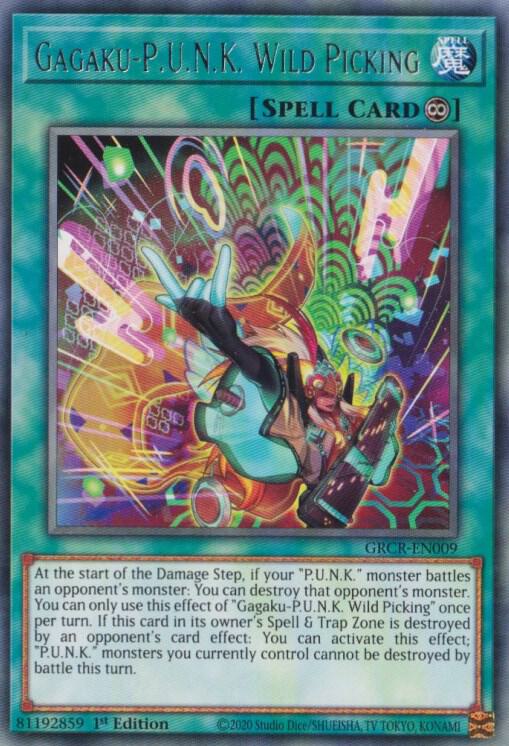 Gagaku-P.U.N.K. Wild Picking GRCR-EN009 card from The Grand Creators