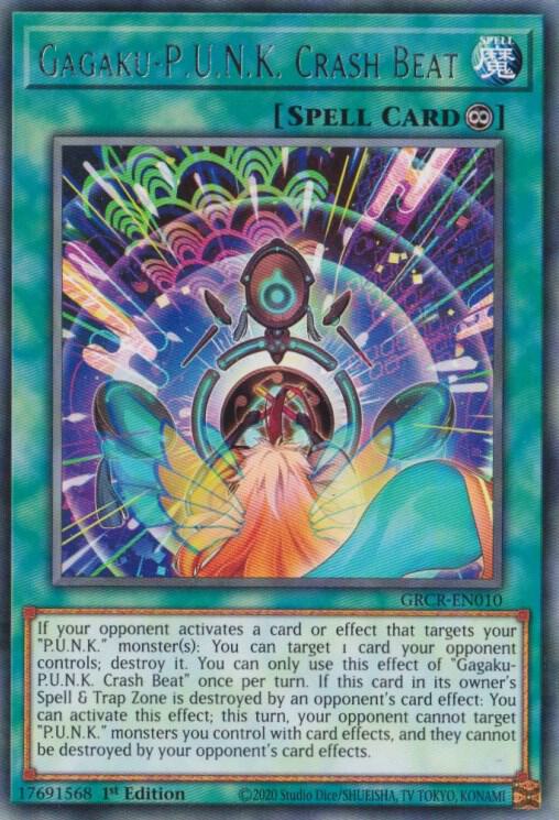 Gagaku-P.U.N.K. Crash Beat GRCR-EN010 card from The Grand Creators
