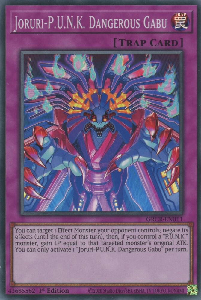 Joruri-P.U.N.K. Dangerous Gabu GRCR-EN011 card from The Grand Creators