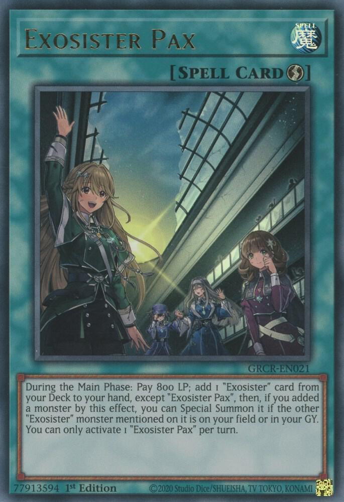 Exosister Pax GRCR-EN021 card from The Grand Creators